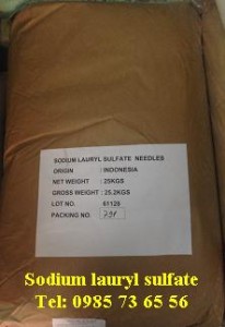 bán Sodium lauryl sulfate, bán Natri lauryl sunphat, bán CH3(CH2)11OSO3Na