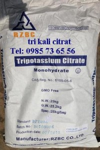 bán Tripotassium Citrate, bán potassium citrate, bán trikali citrat, bán kali citrat, bán K3C6H5O7